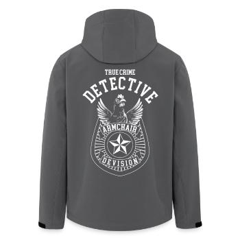 True Crime Détective Poulet Marque Cadeau Drôle - Veste softshell homme en polyester recyclé Stanley/Stella - noir - Dos - AI Model Male 185 light (185cm)