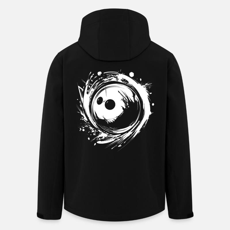 Boule de bowling - Veste softshell homme en polyester recyclé Stanley/Stella - noir