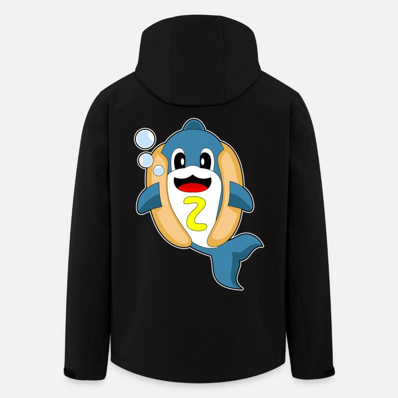 Hot-dog Dolphin - Veste softshell homme en polyester recyclé Stanley/Stella - noir