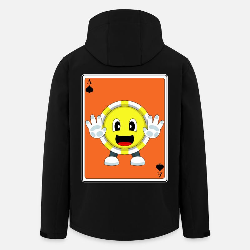 Pokerchips Poker Pokerkarten - Recycelte Männer Softshell-Jacke von Stanley/Stella - Schwarz