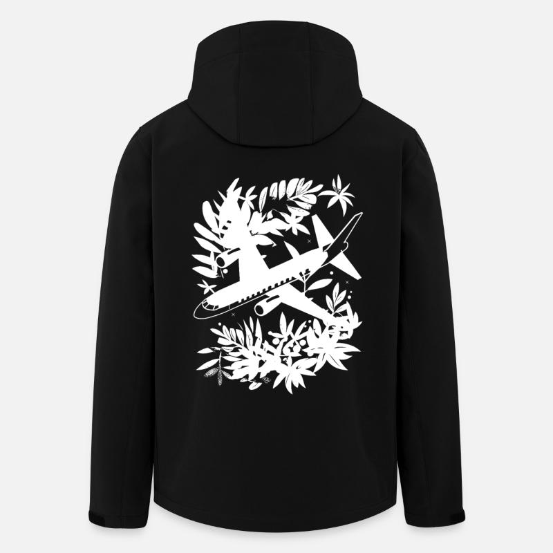 Airplane Comic Style - Men’s Recycled Softshell Jacket by Stanley/Stella - black