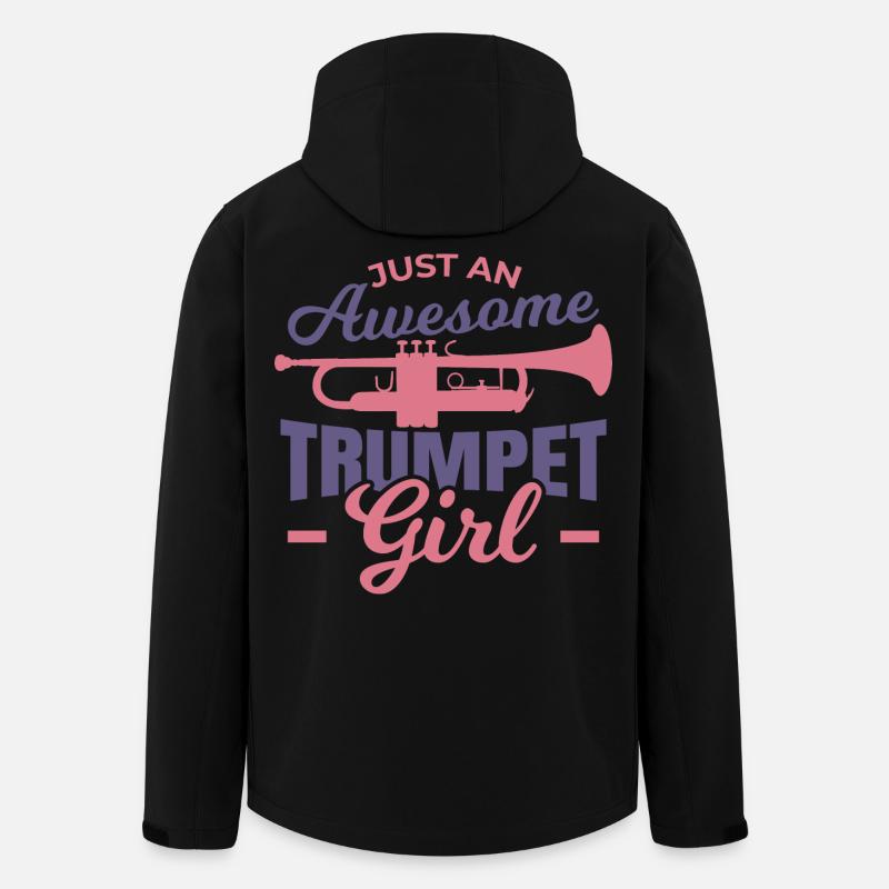 Tolles Trompetenmädchen - Recycelte Männer Softshell-Jacke von Stanley/Stella - Schwarz