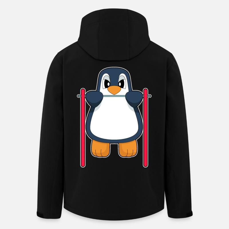 Penguin Bodybuilder Tractions Culturisme - Veste softshell homme en polyester recyclé Stanley/Stella - noir