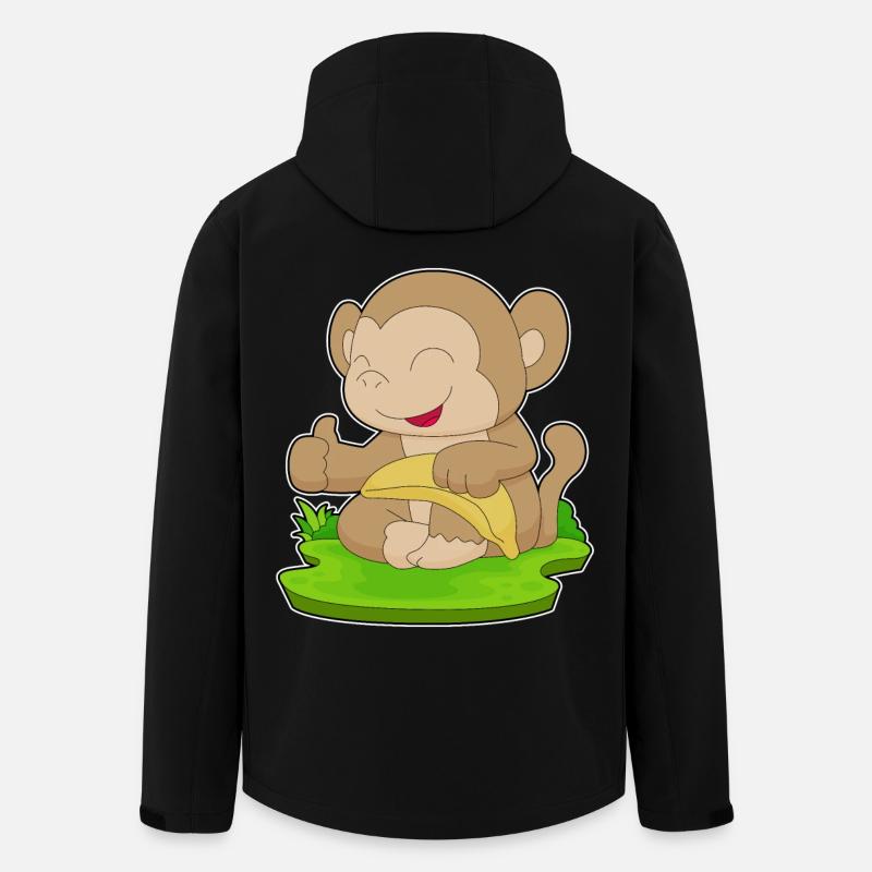 Monkey Banana - Men’s Recycled Softshell Jacket by Stanley/Stella - black