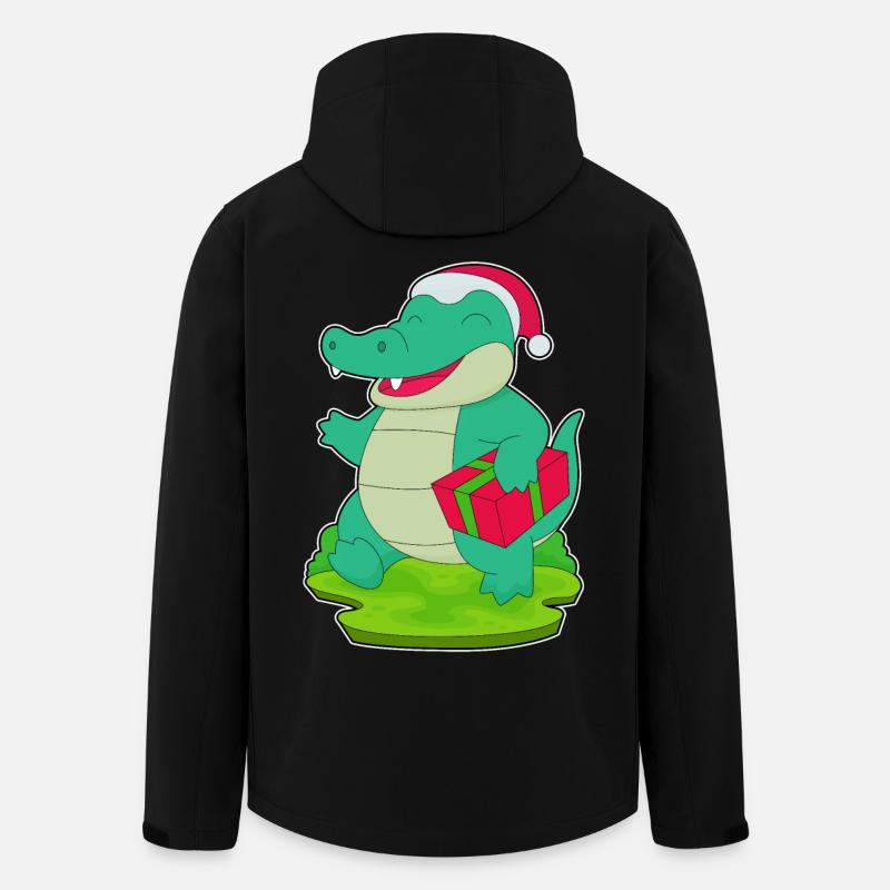 Crocodile Christmas Package - Men’s Recycled Softshell Jacket by Stanley/Stella - black