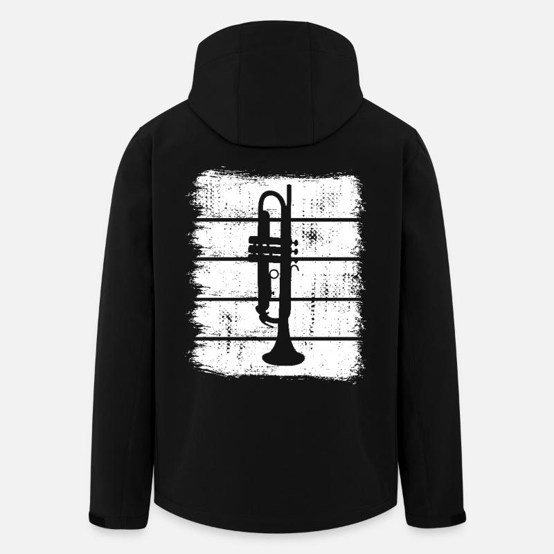 Trompete - Recycelte Männer Softshell-Jacke von Stanley/Stella - Schwarz