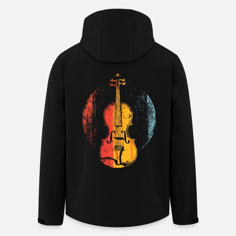 Violin Comic Style - Men’s Recycled Softshell Jacket by Stanley/Stella - black