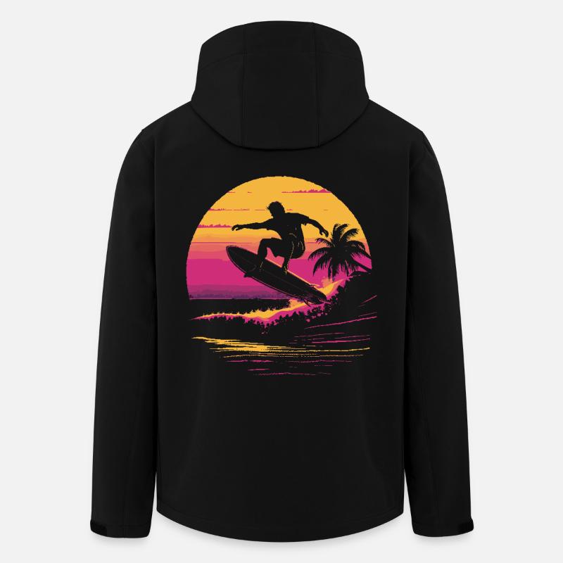 Surfer 90s - Men’s Recycled Softshell Jacket by Stanley/Stella - black