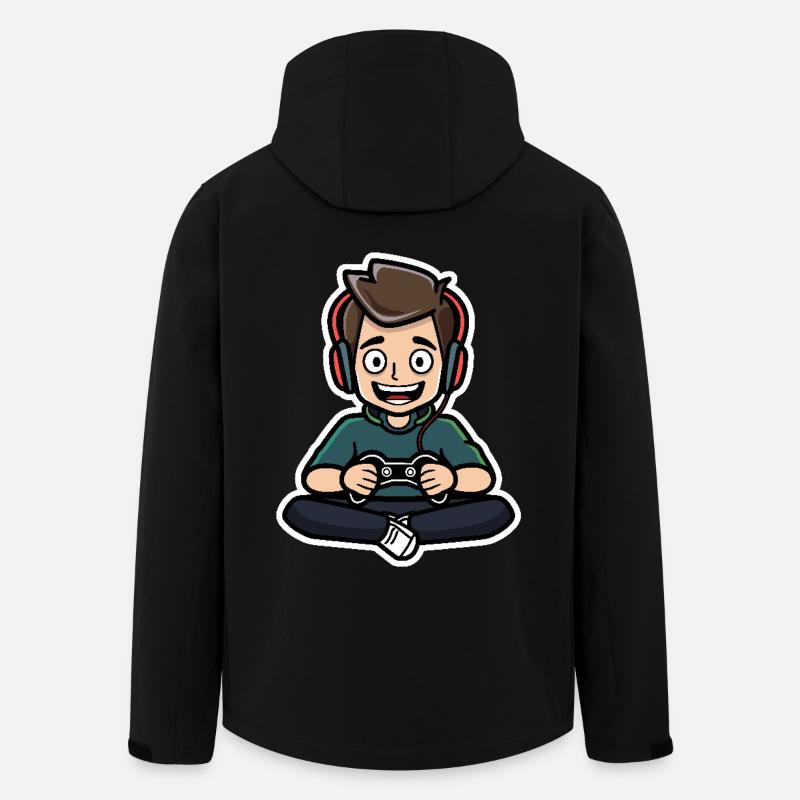 Jeu - Veste softshell homme en polyester recyclé Stanley/Stella - noir