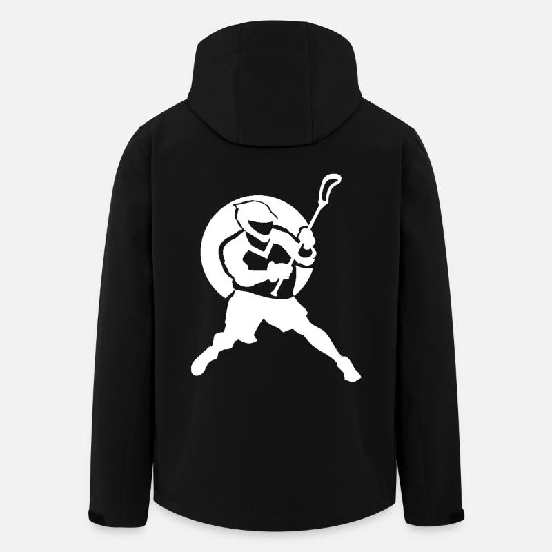 Lacrosse Spieler Logo - Recycelte Männer Softshell-Jacke von Stanley/Stella - Schwarz