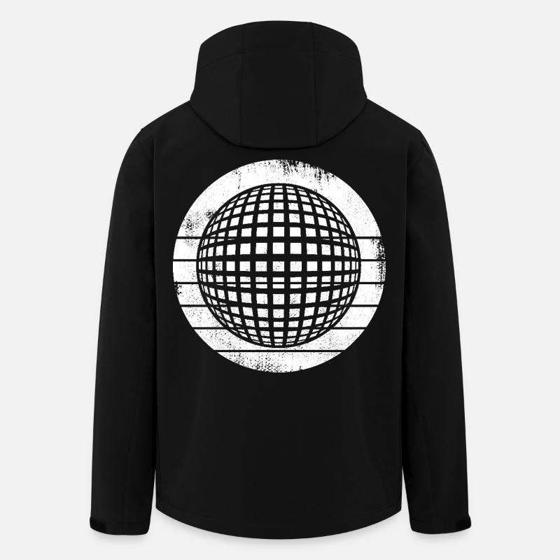 80er Disco - Recycelte Männer Softshell-Jacke von Stanley/Stella - Schwarz