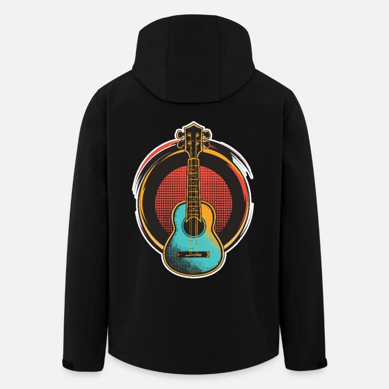 Ukulélé - Veste softshell homme en polyester recyclé Stanley/Stella - noir