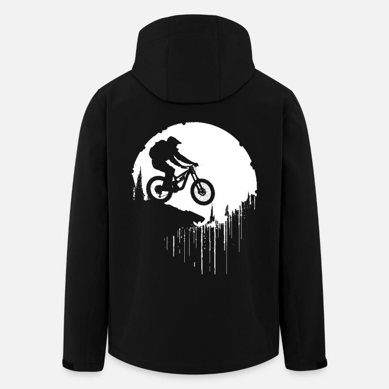 Mountainbiker - Recycelte Männer Softshell-Jacke von Stanley/Stella - Schwarz