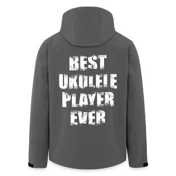 Bester Ukulele Spieler aller Zeiten - Recycelte Männer Softshell-Jacke von Stanley/Stella - Schwarz - Hinten - AI Model Male 185 light (185cm)