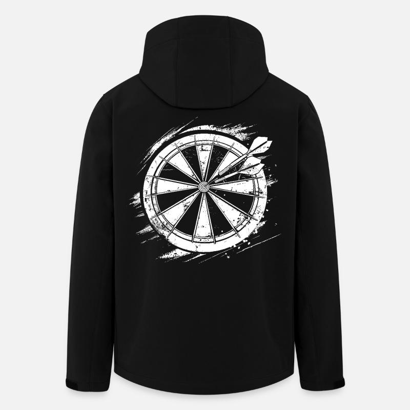 Dart Skizze - Recycelte Männer Softshell-Jacke von Stanley/Stella - Schwarz