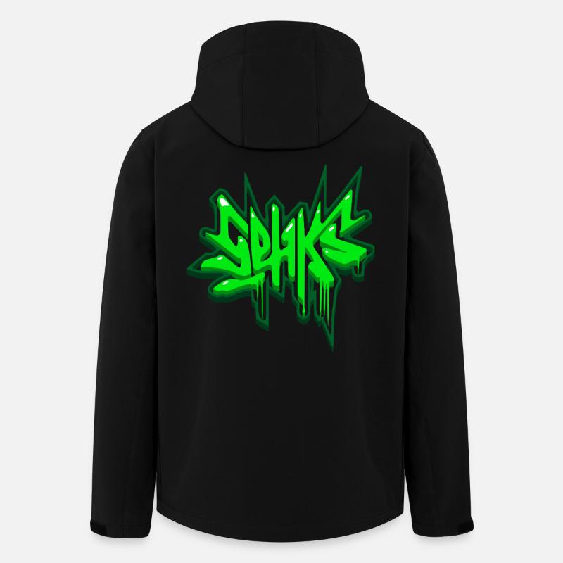 Sehks Vert 3D - Veste softshell homme en polyester recyclé Stanley/Stella - noir