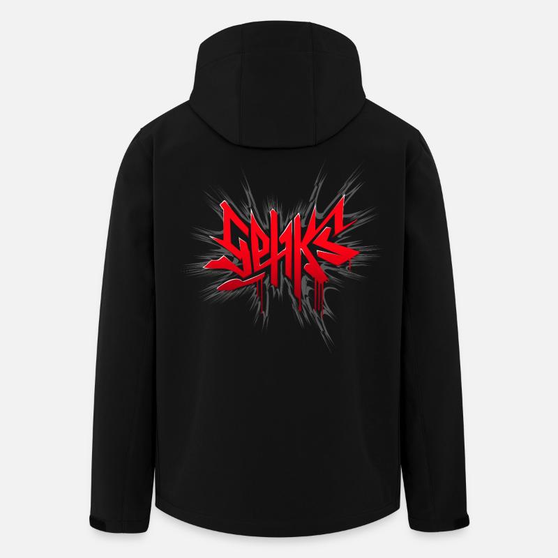 Sehks Red Explosion - Men’s Recycled Softshell Jacket by Stanley/Stella - black