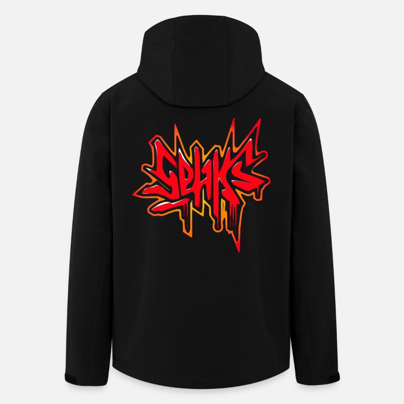 Sehks Red Splash - Men’s Recycled Softshell Jacket by Stanley/Stella - black
