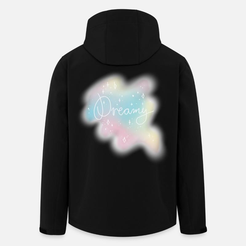 Dreamy – Pastell Aquarell Ästhetik - Recycelte Männer Softshell-Jacke von Stanley/Stella - Schwarz