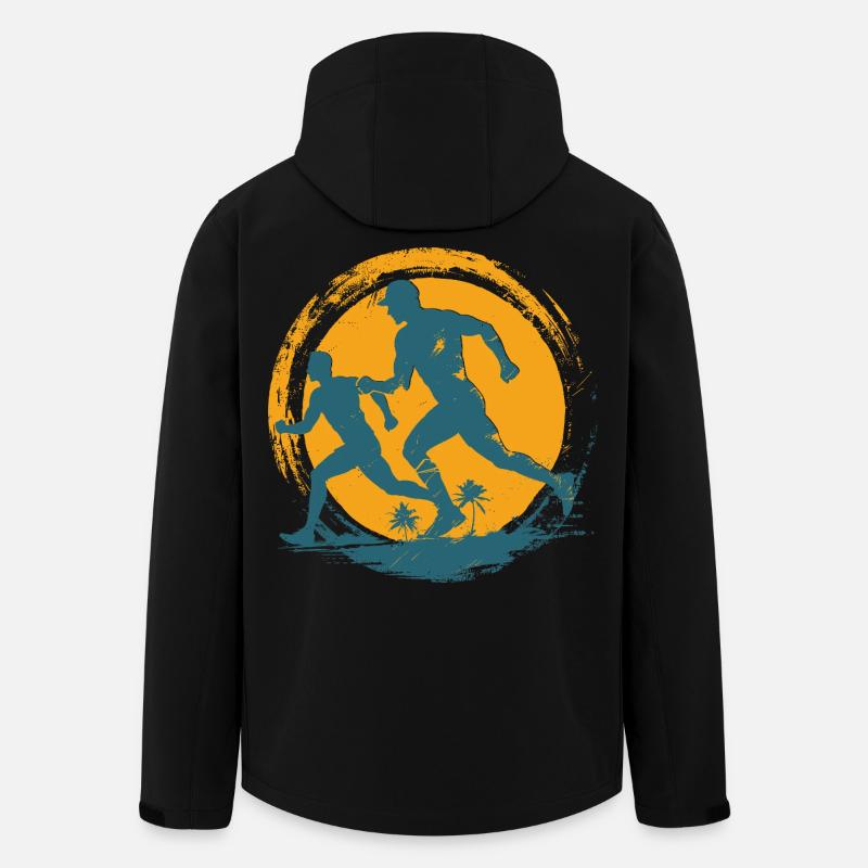 Marathonläufer - Recycelte Männer Softshell-Jacke von Stanley/Stella - Schwarz