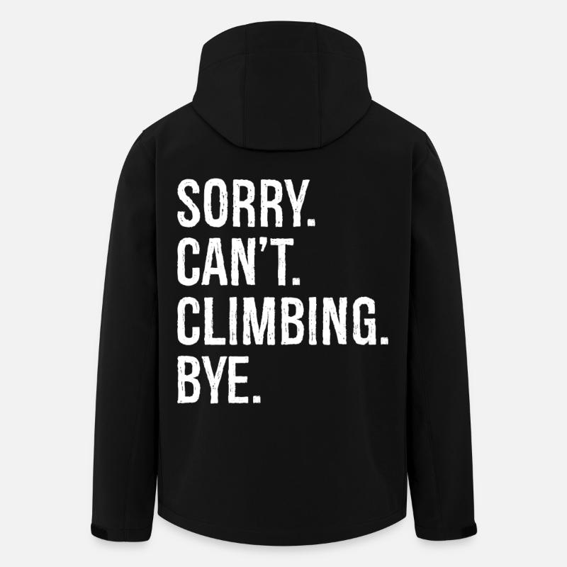 sorry can't climbing bye - Recycelte Männer Softshell-Jacke von Stanley/Stella - Schwarz
