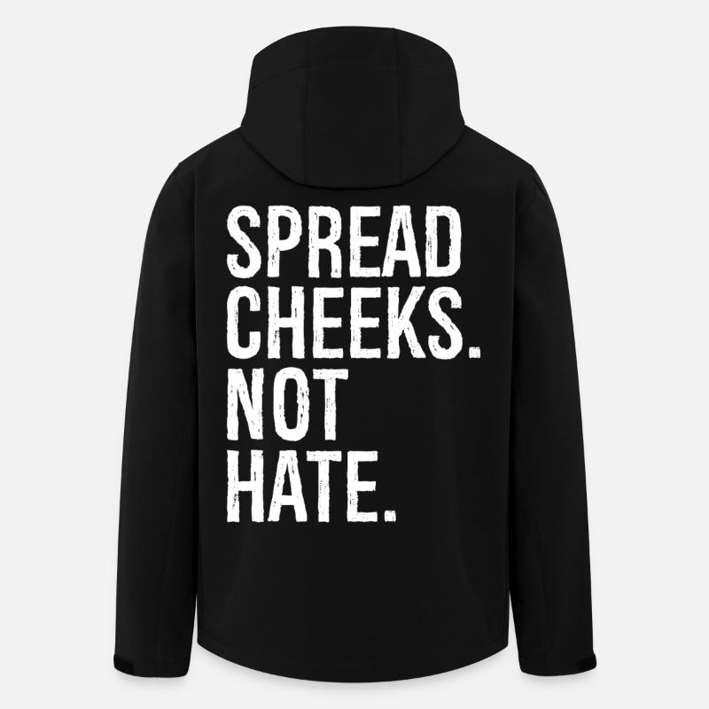 spread cheeks not hate - Men’s Recycled Softshell Jacket by Stanley/Stella - black