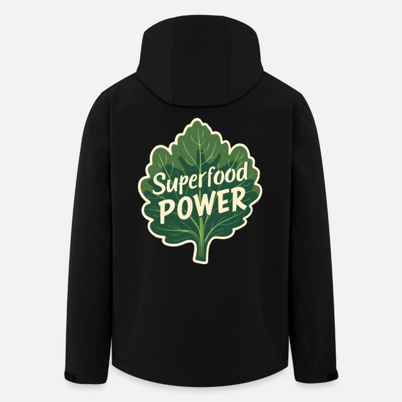 Superfood Power - Recycelte Männer Softshell-Jacke von Stanley/Stella - Schwarz