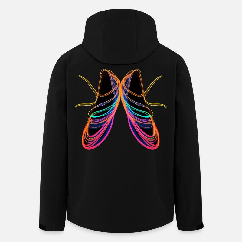 Ballettschuhe Steamwave Art - Recycelte Männer Softshell-Jacke von Stanley/Stella - Schwarz