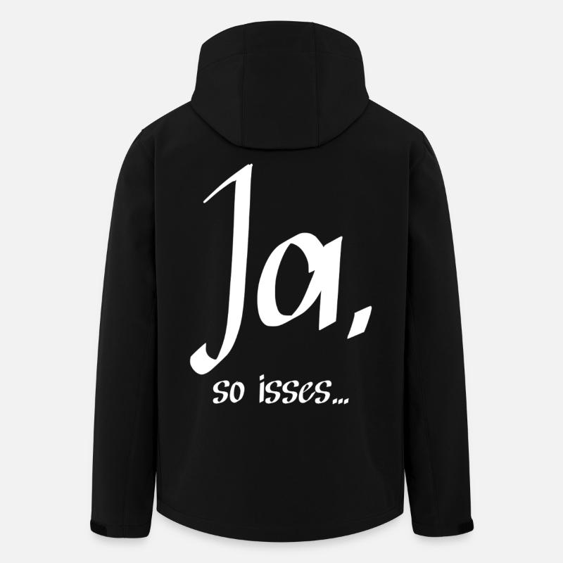 Ja, so isses ... - Recycelte Männer Softshell-Jacke von Stanley/Stella - Schwarz