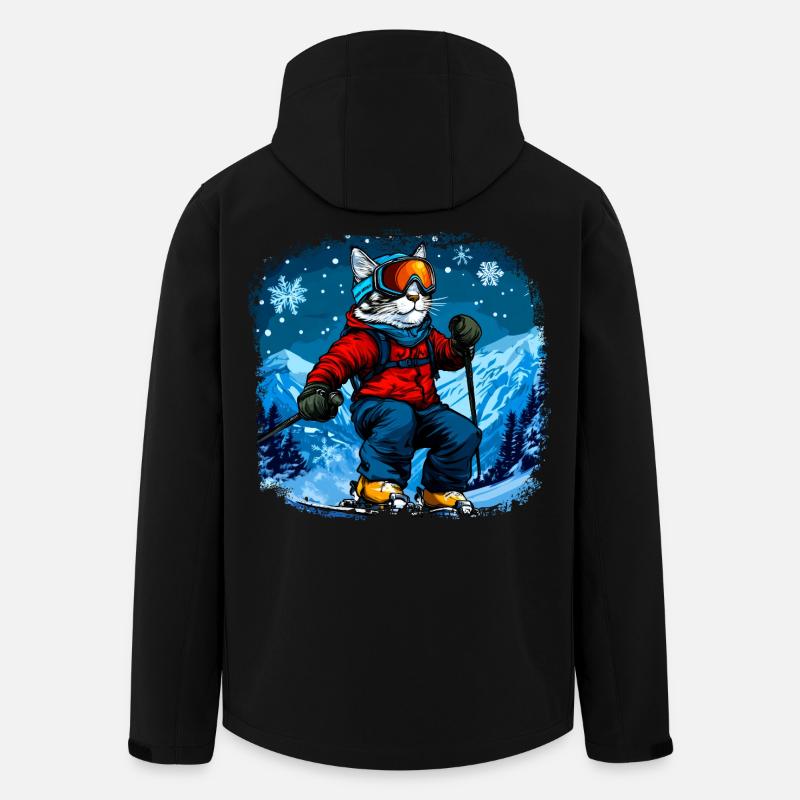Cat Skis - Men’s Recycled Softshell Jacket by Stanley/Stella - black