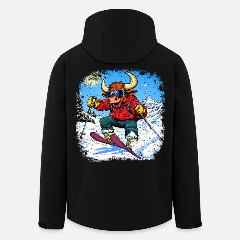 Ski Taurus - Veste softshell homme en polyester recyclé Stanley/Stella - noir