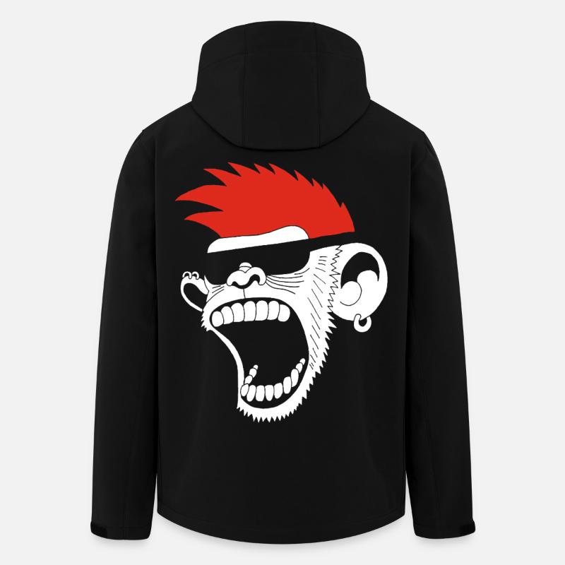 Singerie - Veste softshell homme en polyester recyclé Stanley/Stella - noir