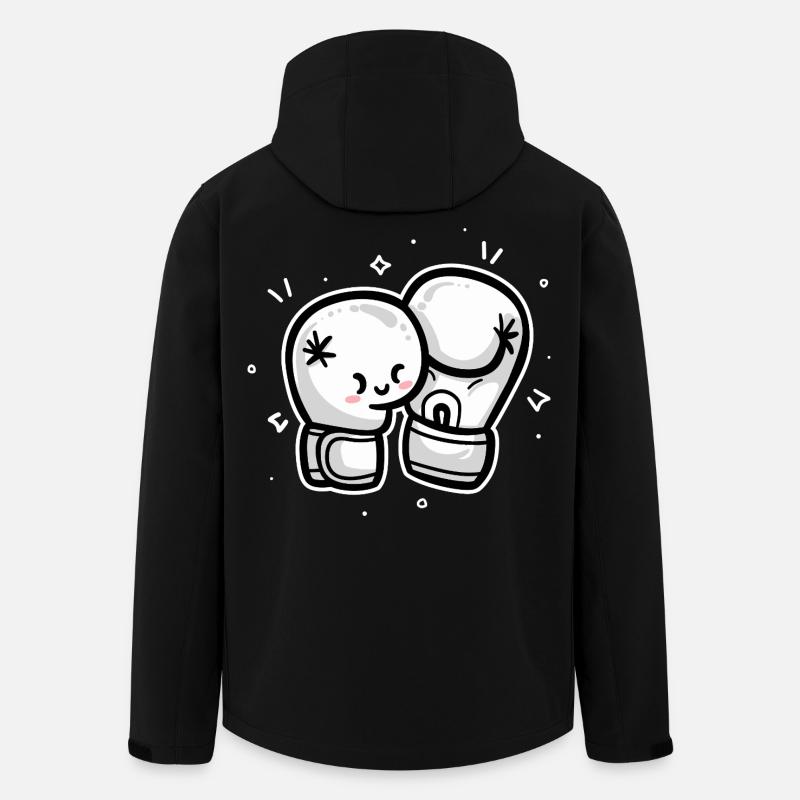 Boxe - Veste softshell homme en polyester recyclé Stanley/Stella - noir