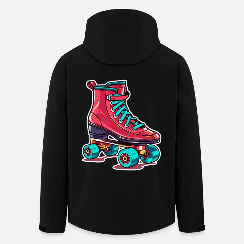 Roller Skates Graphic - Men’s Recycled Softshell Jacket by Stanley/Stella - black