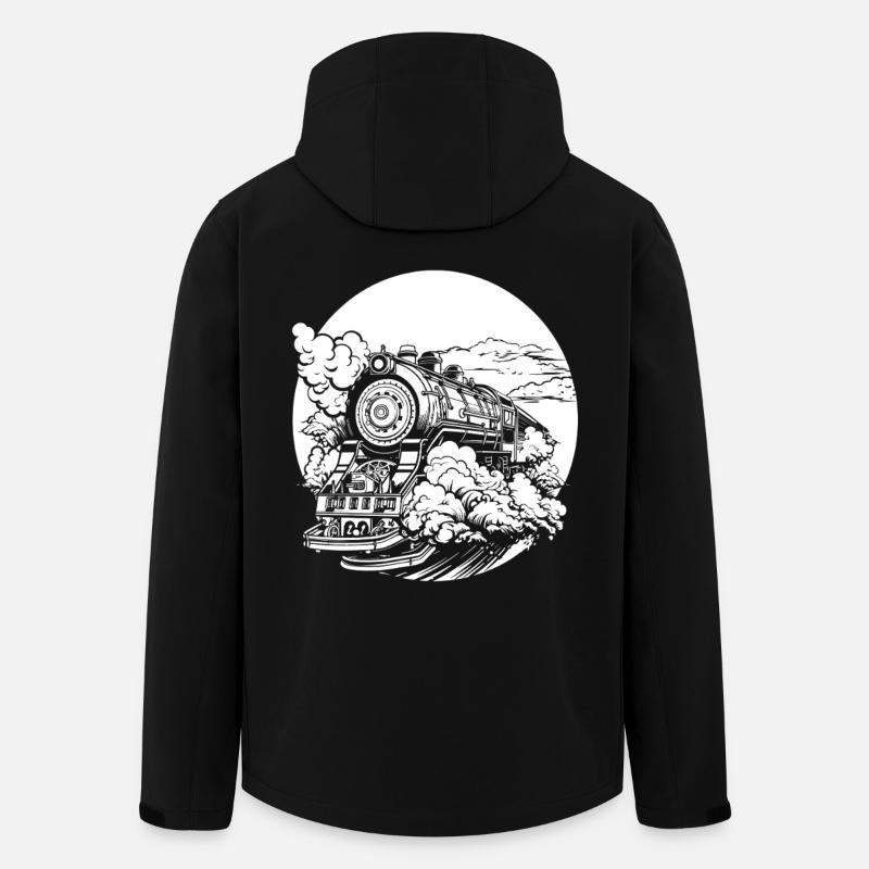 Train - Men’s Recycled Softshell Jacket by Stanley/Stella - black