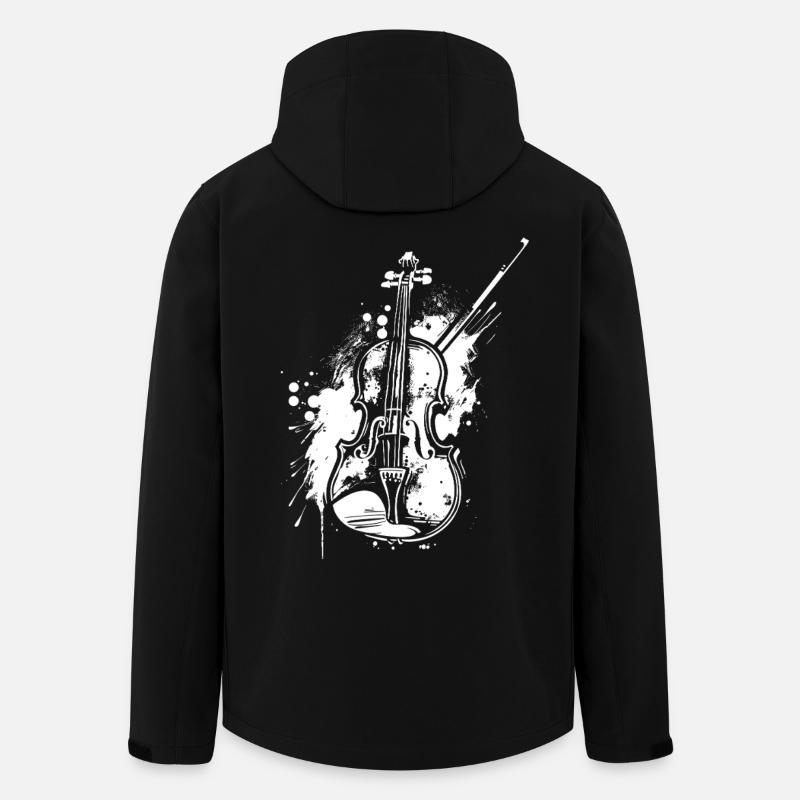 Funny violin - Men’s Recycled Softshell Jacket by Stanley/Stella - black