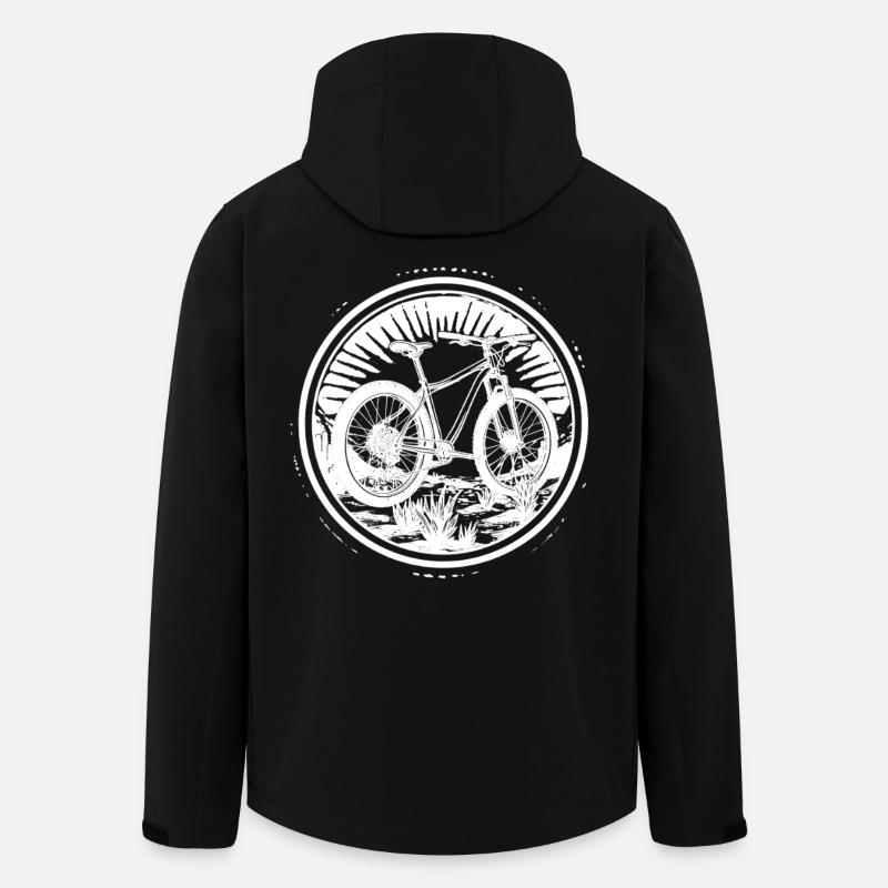 Mountainbike - Recycelte Männer Softshell-Jacke von Stanley/Stella - Schwarz