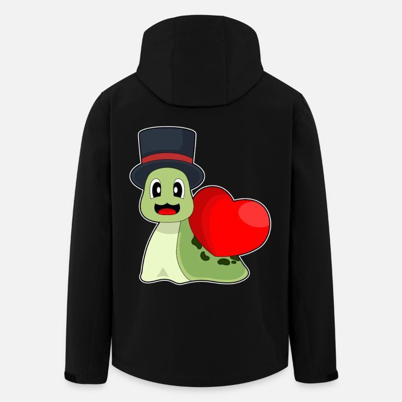 Escargot Marié Cylindre Mariage - Veste softshell homme en polyester recyclé Stanley/Stella - noir