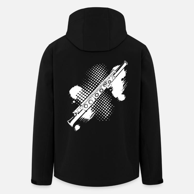 Teinture de flûte - Veste softshell homme en polyester recyclé Stanley/Stella - noir