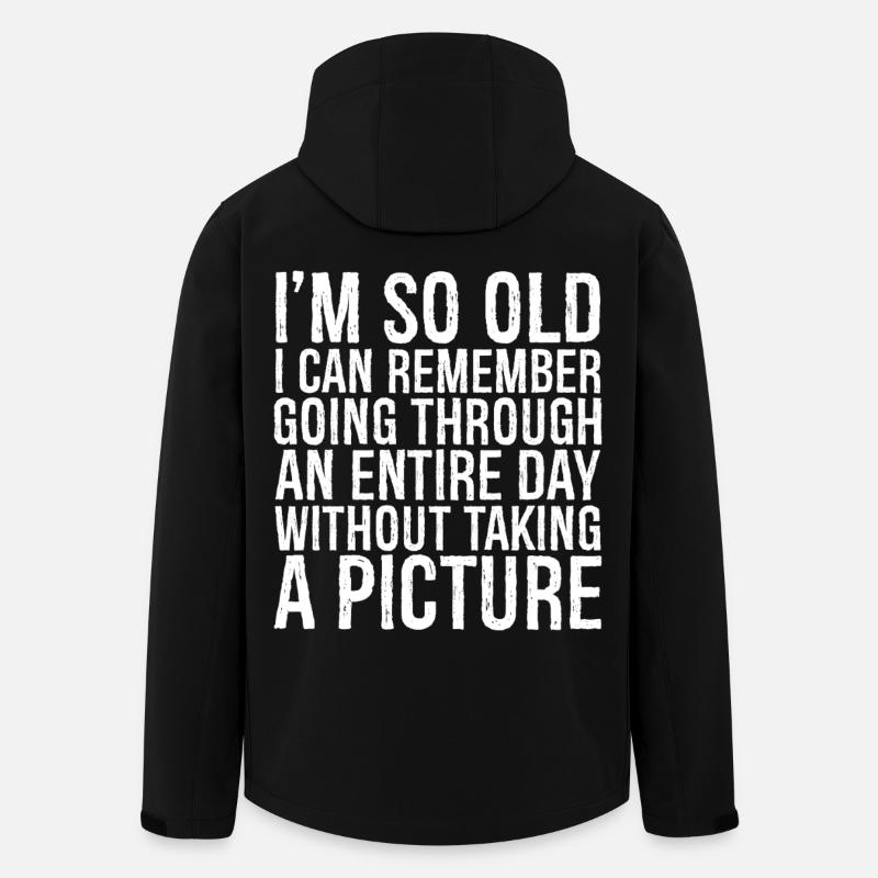 I m so old I can remember going through an entire - Recycelte Männer Softshell-Jacke von Stanley/Stella - Schwarz