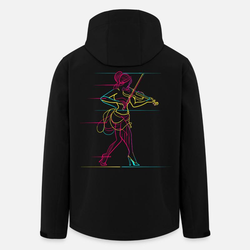 Geigenmädchen - Recycelte Männer Softshell-Jacke von Stanley/Stella - Schwarz