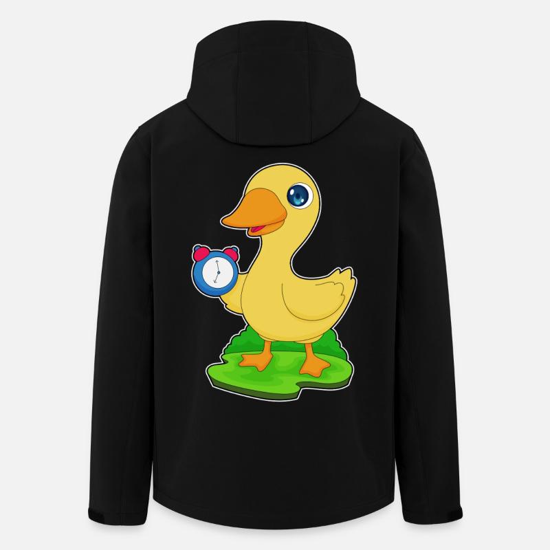 Ente Wecker - Recycelte Männer Softshell-Jacke von Stanley/Stella - Schwarz