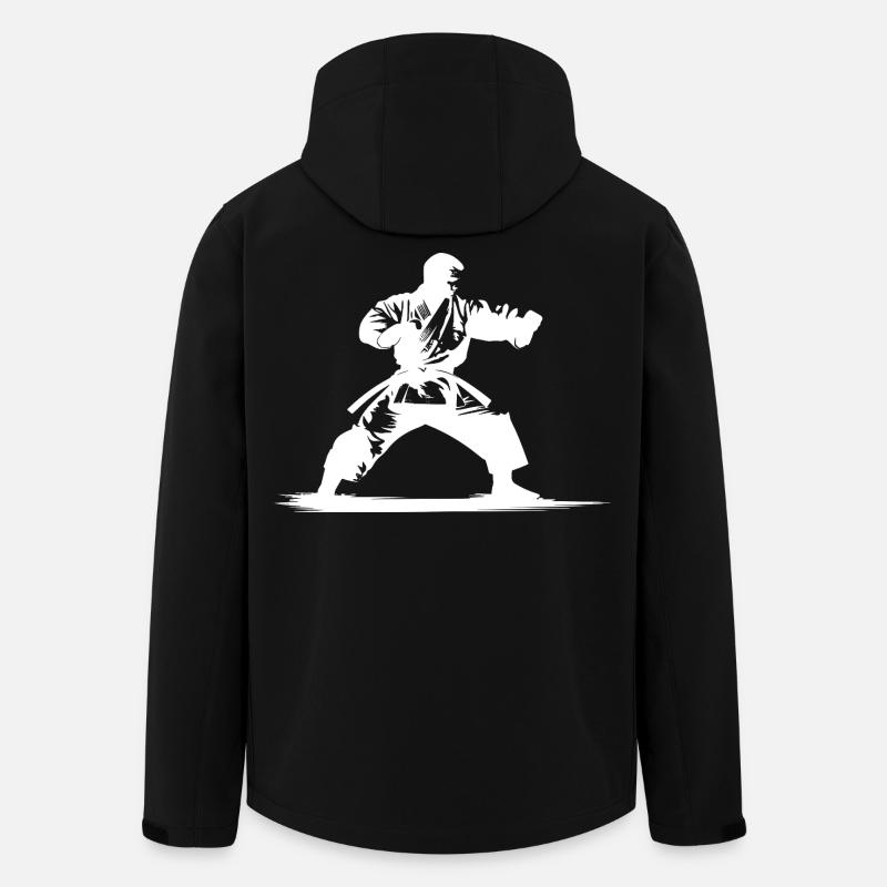 Karatéka - Veste softshell homme en polyester recyclé Stanley/Stella - noir
