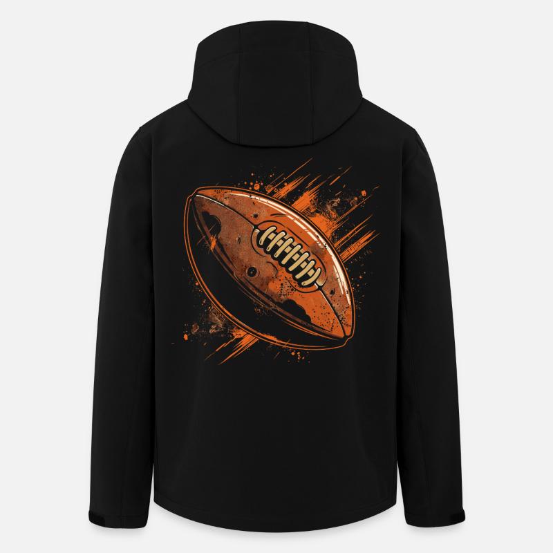 Football Ball - Recycelte Männer Softshell-Jacke von Stanley/Stella - Schwarz