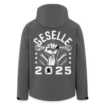 Examen de compagnon réussi Certificat d’apprenti compagnon 2025 - Veste softshell homme en polyester recyclé Stanley/Stella - noir - Dos - AI Model Male 185 light (185cm)