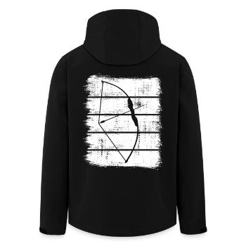 Bow hunting - Men’s Recycled Softshell Jacket by Stanley/Stella - black - Back - AI Model Male 185 light (185cm)