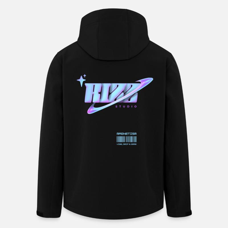 Rizz Studio Galaxy Look - Veste softshell homme en polyester recyclé Stanley/Stella - noir