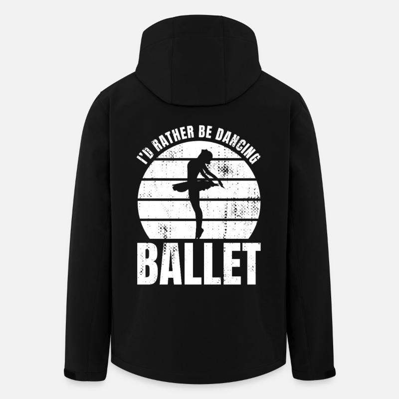 Je préfère danser le ballet - Veste softshell homme en polyester recyclé Stanley/Stella - noir