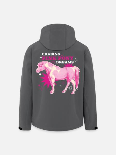 Pink Pony Dreams – Magic Ride - Men’s Recycled Softshell Jacket by Stanley/Stella - black