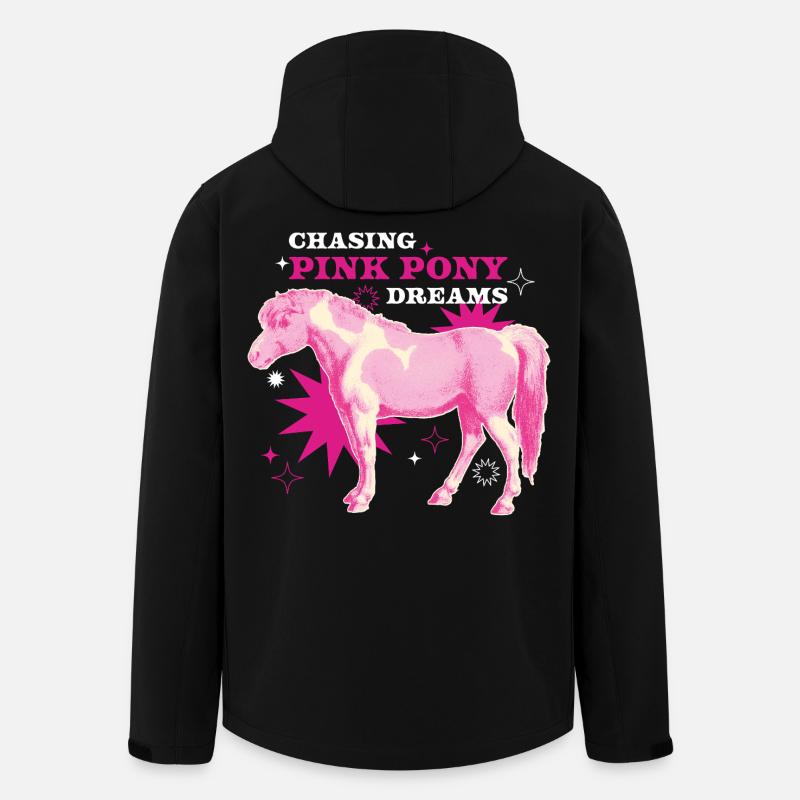Pink Pony Dreams – Magic Ride - Men’s Recycled Softshell Jacket by Stanley/Stella - black